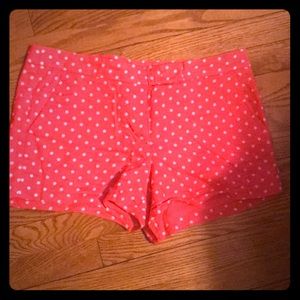 $$$SOLD$$$JCrew pink and white polka dot shorts